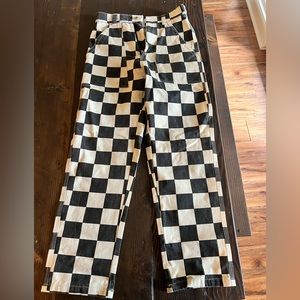 P and Co (PandCo) brand new Checkerboard Pant size 8